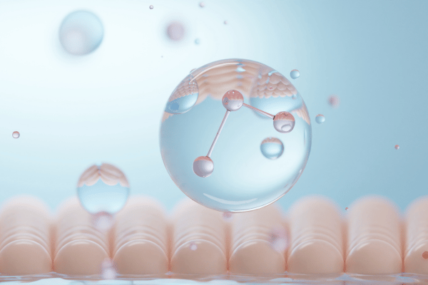 moleculas dentro de uma gota de agua