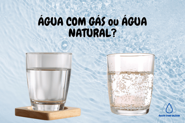 Agua com gas versus agua natural