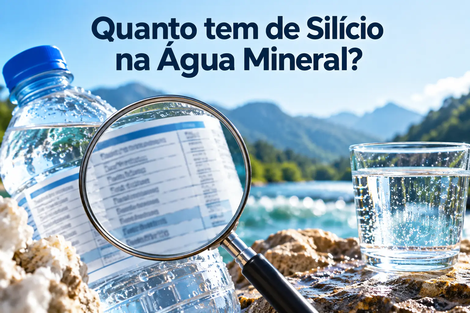 Quanto tem de Silício na Água Mineral